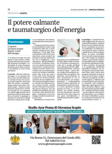 Giornale di Brescia - Obbiettivo salute